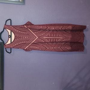 Massimo tribal print dress women's xl